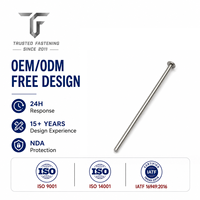 Rivets plats de précision TianFang pour quincaillerie de repose-pieds de fauteuil roulant, finition passivée en acier inoxydable, approvisionnement en vrac