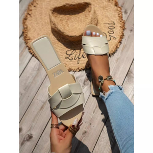 Collezione Estiva ZaA: Ciabatte Antiscivolo, <span class=keywords><strong>Sandali</strong></span> Casual da Esterno, Suola in Gomma Comfort, <span class=keywords><strong>Sandali</strong></span> Intrecciati Versatili per Donna - Product Image 6