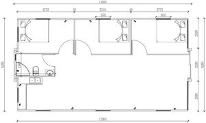 Мобильный дом-контейнер класса люкс 40 футов, быстровозводимый, расширяемый, из стали, для отеля, квартиры, офиса - Product Image 2