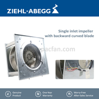 Ventiladores de Gabinete Ziehl-abegg GR31M-2DK.5H.2R 120620E AC 400V, Ventilador de Refrigeración Industrial con Inversor para ABB DCS800