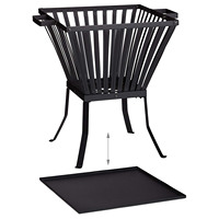 Brasero d'extérieur élégant et durable pour charbon et bois, écologique, 10000-14999 BTU, pour jardin et terrasse
