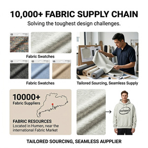 Fabricante de Sudaderas con Capucha para Hombre, 500 g/m², de Gran Gramaje, Personalizadas, con Corte y Confección a Medida, Estilo Oversize, Lavado Desgastado y Corto - Product Image 2