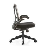 Chaise de bureau ergonomique moderne à dossier mi-haut réglable en maille, pivotante et réglable en hauteur, pour la maison et le bureau, vente directe usine
