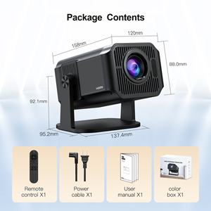 Mini projecteur intelligent 4K portable avec autofocus, correction trapézoïdale, Android 11, Wi-Fi, Bluetooth, pour cinéma extérieur, compatible OEM - Product Image 4