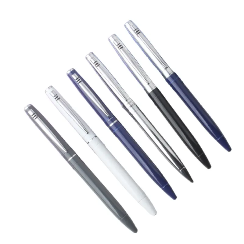 नया डिजाइन उच्च लागत-प्रभावी प्रचार सुंदर शॉर्ट स्लिम पेन प्यारा छोटे धातु बॉलपॉइंट पेन