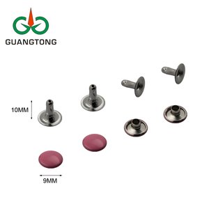 Snelle Levering Klinknagel Levering Messing Materiaal Roodbruine Coating Kleur Enkele Ronde Hoofd Klinknagels Voor Portemonnee - Product Image 5