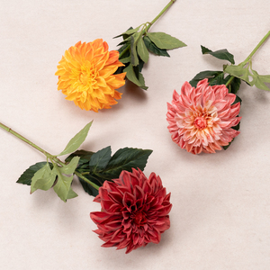 Fleurs artificielles en soie, plantes artificielles, dahlias colorés à tige unique, modèle DLH-850, décoration de chambre, ameublement doux, vitrine, photographie - Product Image 5
