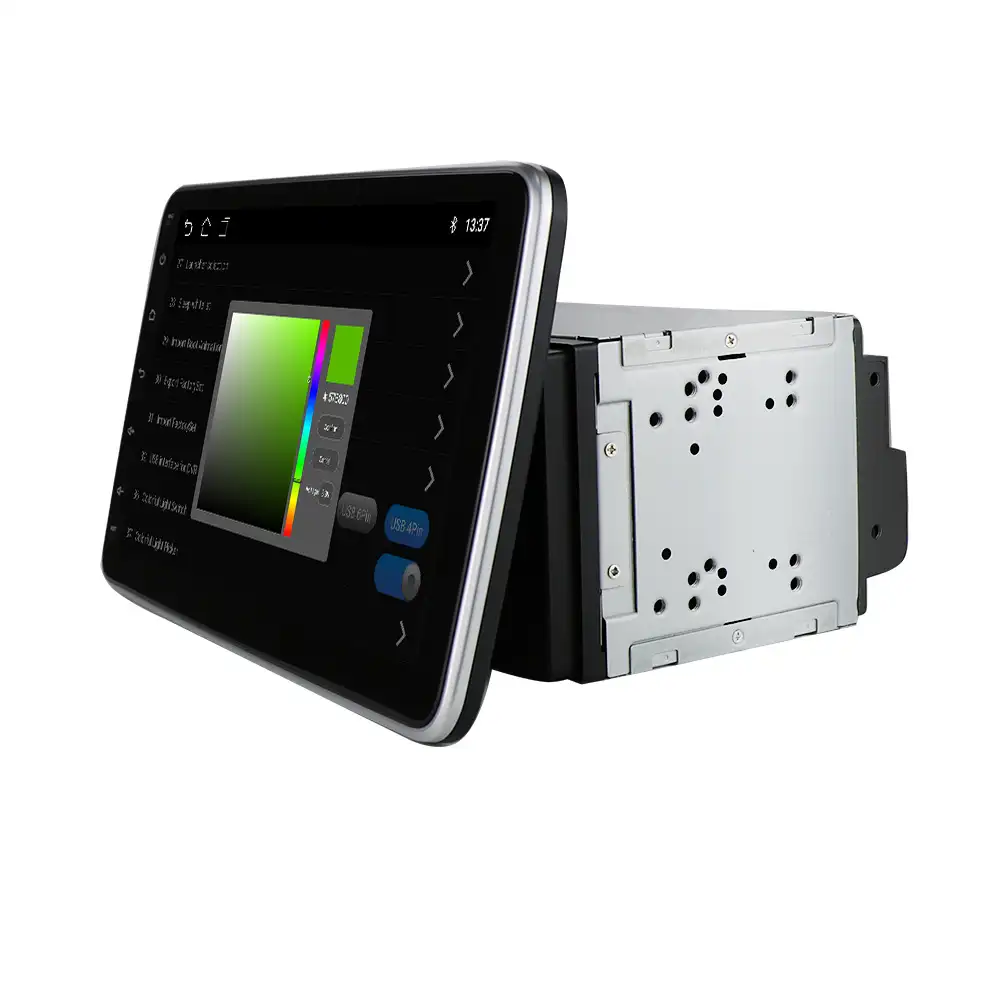 Radio Estéreo con GPS para coche, reproductor con Android, 1 Din, ajustable, pantalla táctil de 10 pulgadas, Universal