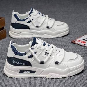 Luxury Designer Men Leather Casual Shoes Fashion <b>sneakers</b> for men Youth Trendy Breathable Platform Flat Skateboarding Shoe - Product Image 3