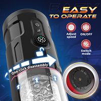 Godet Masturbateur Électrique Vibrant et Rotatif pour Hommes avec Écran LCD de Contrôle de Vitesse CVT Amélioré – Jouet Sexuel Masculin pour Adultes