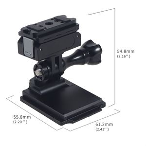 Alüminyum alaşım manyetik şarj standı 1/4 "Tripod adaptör braketi kask uzatma dağı için OSMO 360/eylem 5Pro 4 <span class=keywords><strong>3</strong></span> <span class=keywords><strong>2</strong></span> kameralar - Product Image 5