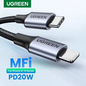 Cable USB C a IOS de Carga Rápida UGREEN con Certificación MFi, Cable de Datos de 8 Pines a Tipo C para iPhone 15 14 13 12 - Product Image 3