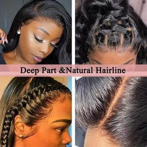 วิกผมตรง360มีลูกไม้ด้านหน้าแบบชาวบราซิลวิกผม360แบบเต็มศีรษะแบบมีลูกไม้ด้านหน้าแบบเต็มศีรษะ - Product Image 3