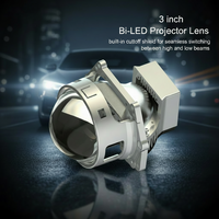 Objectif de projecteur bi-LED VAHID, objectif de projecteur à double faisceau, température de couleur 6000K, objectif plug & play, objectif lumière blanche 6000K