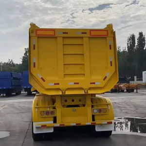 China New Dump <b>Trailer</b> Tipper Semi Truck <b>Trailer</b> for Sale Heavy Load 3 Axles Tipper - Product Image 3