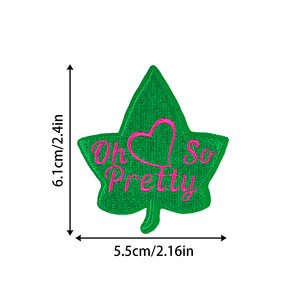 Patchs brodés vert rose « Oh so Pretty » (alias Alpha <span class=keywords><strong>Kappa</strong></span> Alpha) à thermocoller, accessoires de vêtements DIY pour femmes - Product Image 6