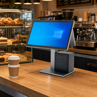 Système de point de vente tout-en-un, écran tactile 15,6 pouces, Intel Core I5 3e génération, 4 Go de RAM, 64 Go, imprimante de reçus 58 mm 80 mm, Windows 10