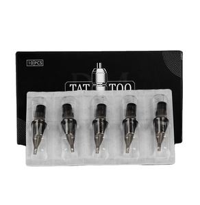 เข็มสักลายแบบใช้แล้วทิ้ง ปลอดเชื้อ 10 ชิ้น สำหรับเครื่องสักและด้ามจับ - Product Image 1