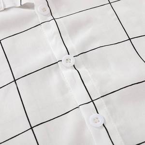 Ins niños camisa de manga corta bebé negro cuadros camiseta envío gratis <span class=keywords><strong>2</strong></span>-7years envío gratis - Product Image 6