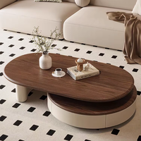 Table basse moderne de style luxe léger avec plateau en marbre et structure en métal pour petit appartement, salon, nouvelle qualité supérieure 2024