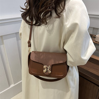 Nuevo Bolso de Mano de Estilo Coreano 2025, Moderno y Sencillo, con Colores Contrastantes, Bolso Cruzado Retro Informal, Bolso Cuadrado Pequeño para Mujer