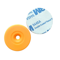 Étiquette de patrouille NFC à puce HF ISO14443A robuste avec jeton rond adhésif N-213 pour le suivi des actifs