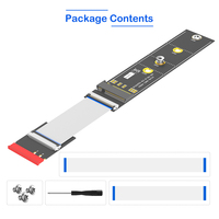 M. 2 Nvme SSD tarjeta adaptadora clave M a clave A + E interfaz PCB Cable de extensión para escritorio Nvme tarjeta adaptadora