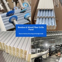 Panneaux de plafond suspendus en PVC à grille, étanches, décoratifs, panneaux muraux Great Wall, panneaux ondulés, panneaux muraux, style chinois moderne, en stock usine