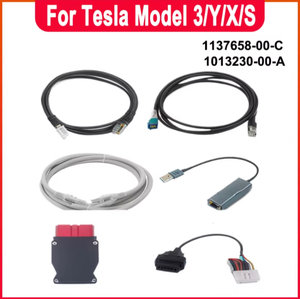 Cables de Diagnóstico Ethernet para Tesla Model 3, <span class=keywords><strong>Y</strong></span>, X, <span class=keywords><strong>S</strong></span>, 1.5/2 Metros, 1137658-00-<span class=keywords><strong>C</strong></span>, 1013230-00-A, Accesorios - Product Image 1