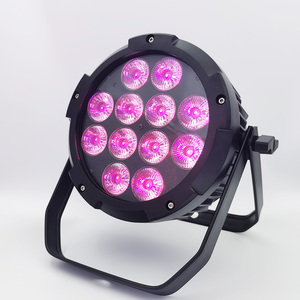 IP65 Waterproof Outdoor DJ Stage <b>Lights</b> 12pcs Aluminum LED Par Noiseless Disco Wash Effect with DMX512 - Product Image 6