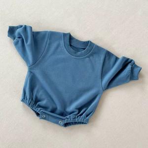 Combinaison courte à manches courtes pour bébé de haute qualité, tenue pour bébé, coton biologique, combinaison en molleton français, vêtements pour nourrissons - Product Image 2