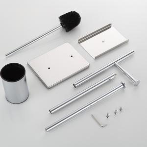 Brosse de toilette moderne en acier inoxydable écologique Porte-serviettes en papier rectangulaire sur pied pour salle de bain Garantie 1 an - Product Image 4