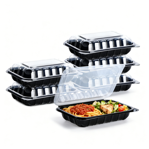 Cajas Bento Desechables con Impresión Personalizada de Grado Alimenticio, Libres de BPA, con Bordes Redondeados, Contenedores de Alimentos para Llevar para Oficinas, Cafeterías y Comidas Diarias - Product Image 1