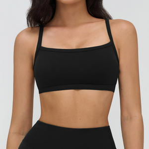 Reggiseno Sportivo da Donna con Collo Quadrato in Spandex, Doppie Spalline Regolabili, Ultimo Modello di Moda Femminile, Nuovo Design Elegante - Product Image 6