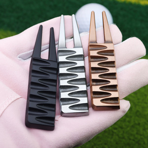 En gros, Outil de réparation de divots de golf à double fourche, type fourchette à chocolat, plat et robuste - Product Image 5