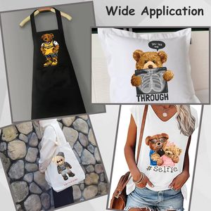 Pegatina de Transferencia de Dibujos Animados Lavable con Diseño Personalizado, Impresión por Serigrafía en PET para Transferencias Térmicas para Camisetas - Product Image 2