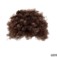 Perruque Afro Bouclée Rétro des Années 90 PESENAR, Accessoire de Coiffure Vintage pour la Mode Urbaine