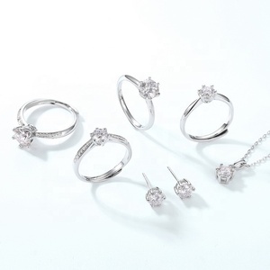 Collana in Argento Sterling 925 con Moissanite, Gioielli Semplici ed Eleganti per Donna - Product Image 5