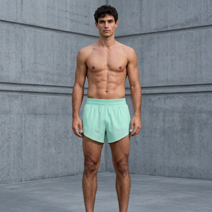 กางเกงขาสั้นผู้ชายผ้าบางเบาใส่สบายสำหรับฤดูร้อน เอวยางยืดมีกระเป๋า เหมาะสำหรับออกกำลังกายวิ่งจ๊อกกิ้งในสภาพอากาศร้อน - Product Image 1