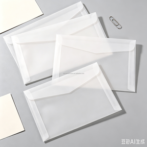 Transparenter Umschlag im Westlichen Stil für Einfache Europäische Kunstpostkarten Geschäftliche Einladungsbriefe Modell-Versandtasche - Product Image 6