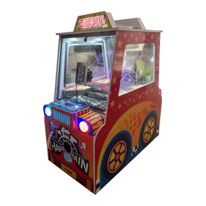 Máquina recreativa operada con monedas para interior, tren feliz, 1 jugador, empujador de monedas, boleto, máquina de juego de lotería, diversión a la venta