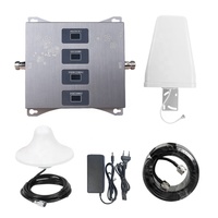 Amplificateur de signal mobile GSM 800 900 1800 2100 MHz 2G 3G 4G LTE Quadribande Kit Complet Répéteurs de signal réseau téléphonique