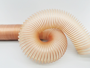 Tuyau de ventilation flexible en polyuréthane (PU) <span class=keywords><strong>pour</strong></span> aspiration de poussière, sciure minérale, travaux du <span class=keywords><strong>bois</strong></span>, tube de <span class=keywords><strong>conduit</strong></span> haute aspiration - Product Image 2