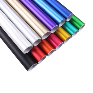 Film Vinyle Adhésif Mat PVC/PET pour Voiture, Effet Peinture Originale, Sans Bulles, Décalcomanie Intérieure/Extérieure, Film DIY pour Changement de Couleur de Voiture - Product Image 1