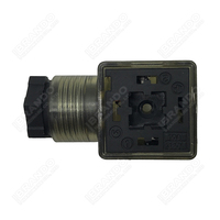Connecteur de prise de bobine de solénoïde AC DC brun DIN43650A PG11 IP65 2P+E avec indicateur LED DIN 43650A DIN 43650 Forme A