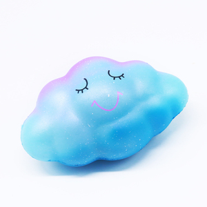 Free Shipping Slow Rising <b>Squishies</b> Galaxy Cream Scented Kawaii Slime Cloud <b>Squishy</b> Squeeze Toy - Product Image 1
