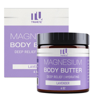 Produit de Soin Corporel Naturel Pur Beurre Corporel au Magnésium Lotion Crème Apaisante à la Lavande