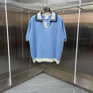 Camiseta de Manga Corta para Hombre, Estilo Casual, de Lujo, para Vacaciones, Oversize, 100% Algodón, Transpirable, Marca Casa Blanca - Product Image 2