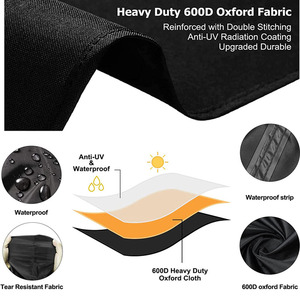Housse de protection extra large en Oxford 600D pour attelage de <span class=keywords><strong>caravane</strong></span>, ajustement universel pour attelage de remorque de <span class=keywords><strong>caravane</strong></span> et camping-car - Product Image 4