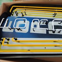 Enseigne LED néon multicolore sur mesure pour la décoration murale de fête avec logo personnalisé en tube de verre pour les entreprises